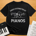 Distracted By Pianos T-Shirt