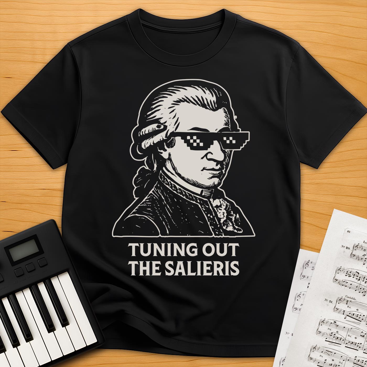 Mozart Glasses T-Shirt
