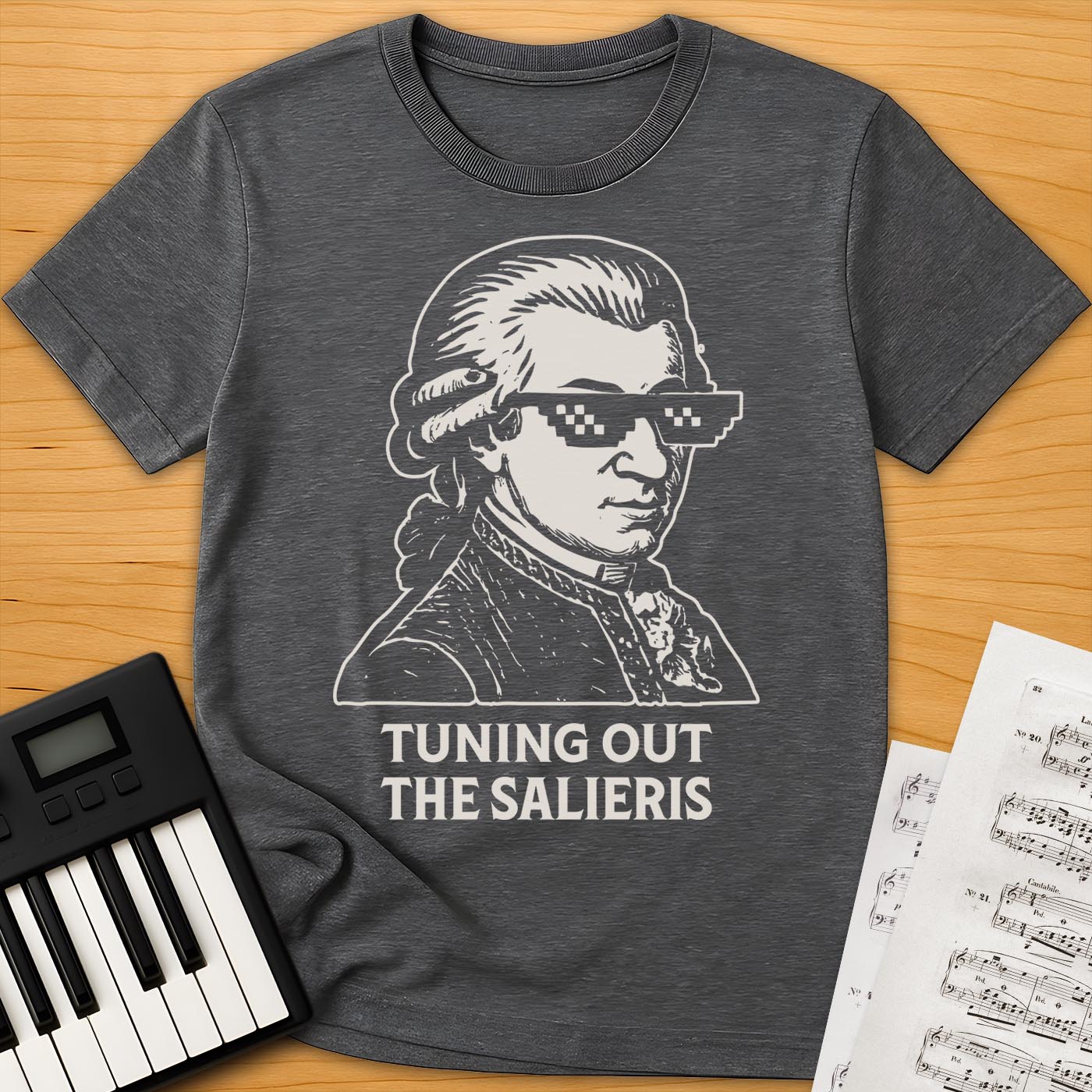 Mozart Glasses T-Shirt