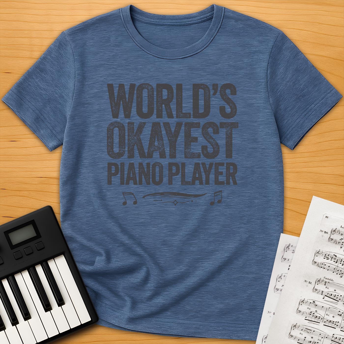 World's Okayest Piano Player T-Shirt