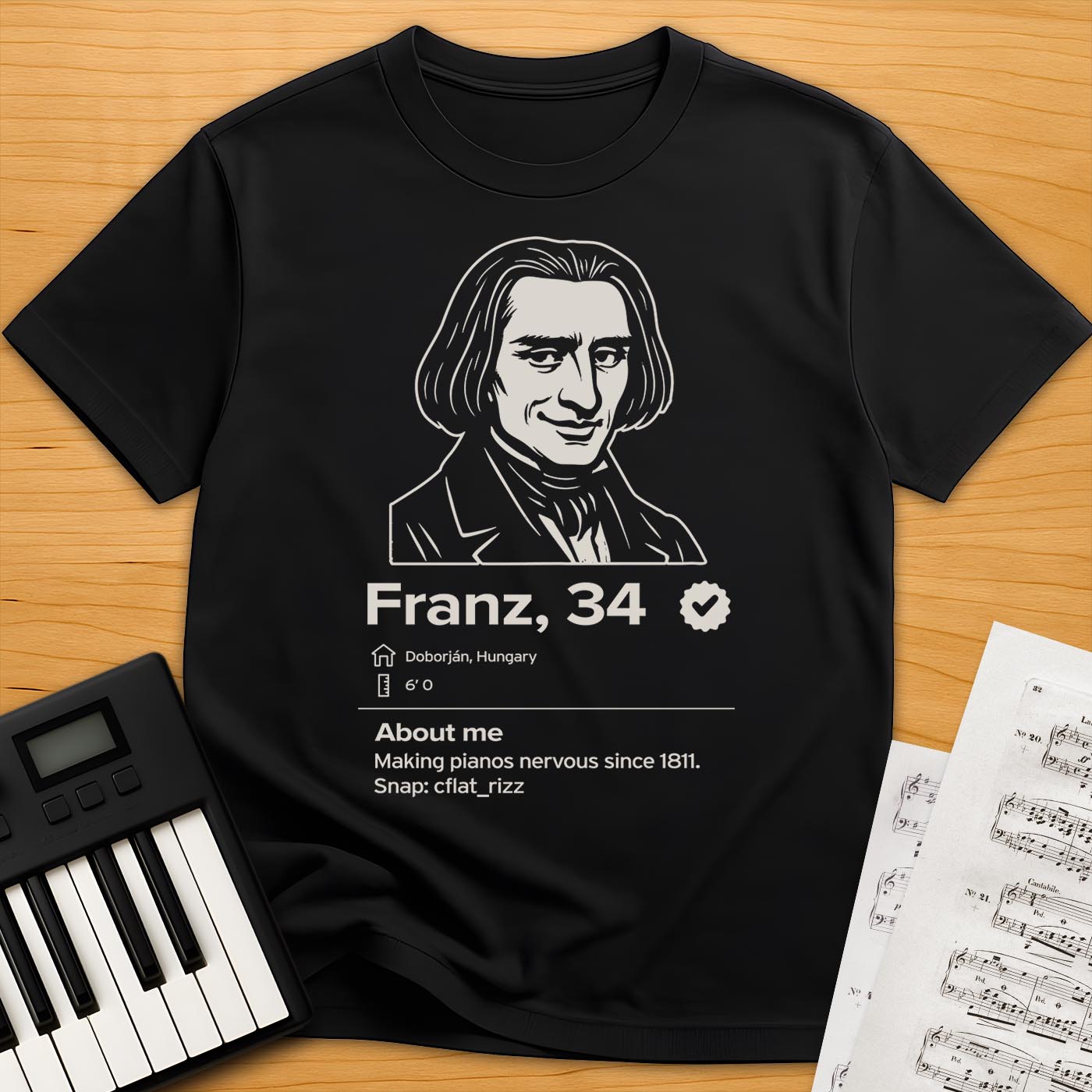 Liszt Dating Profile T-Shirt