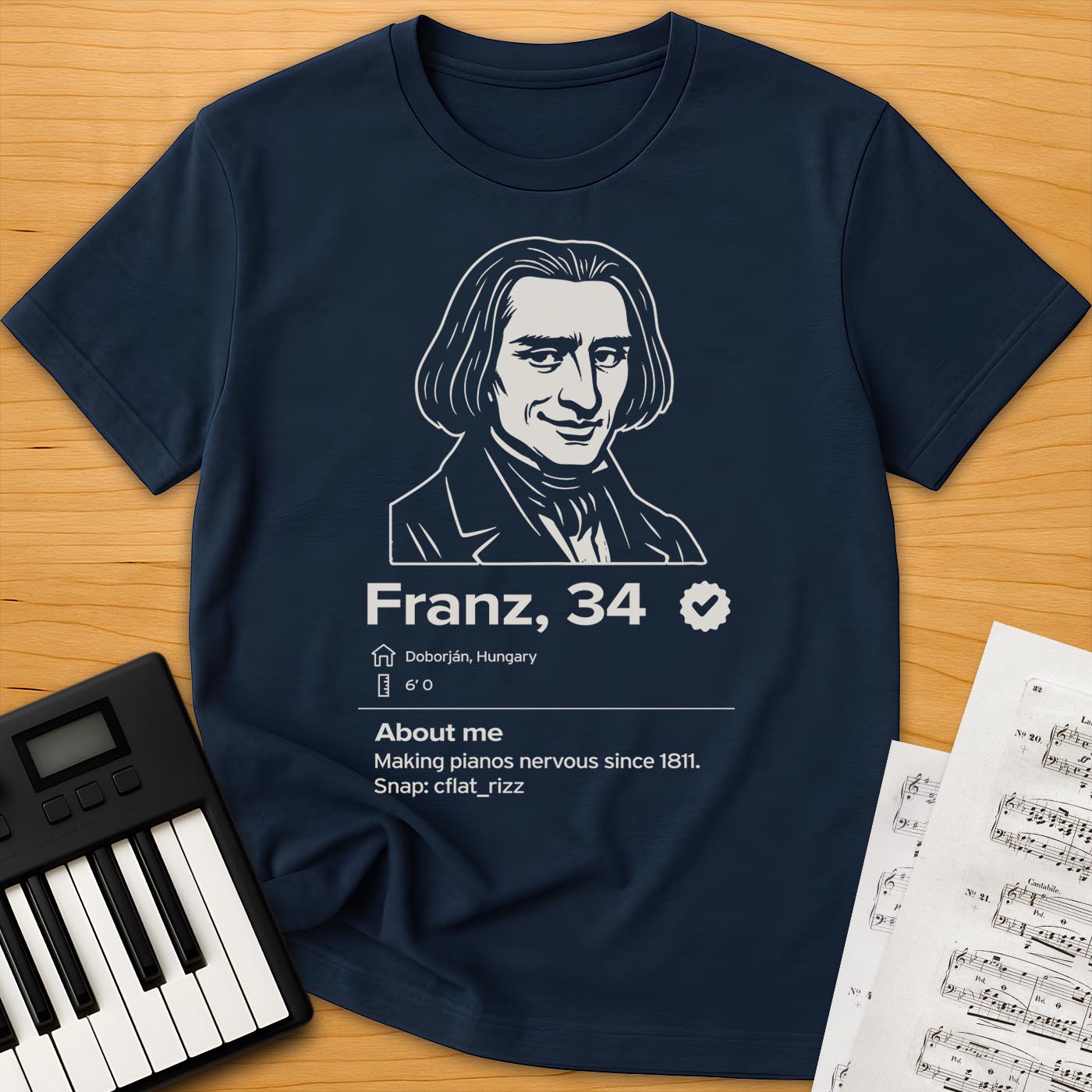 Liszt Dating Profile T-Shirt