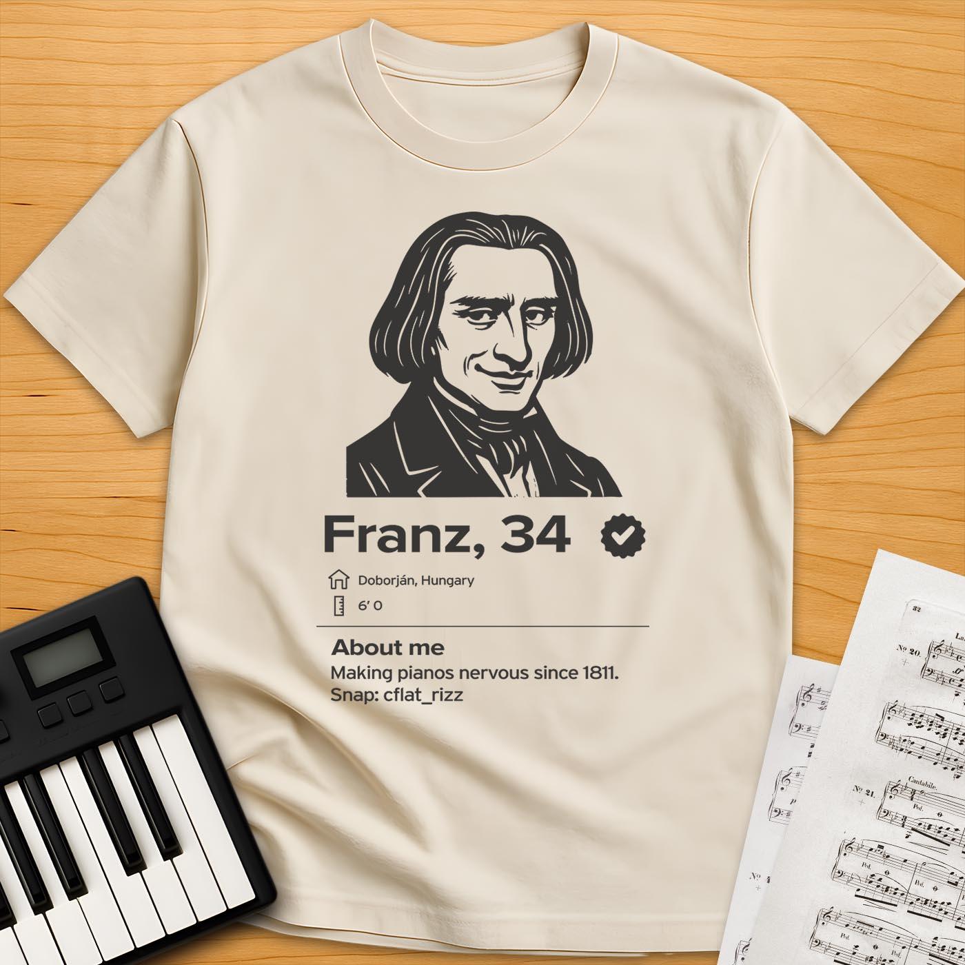 Liszt Dating Profile T-Shirt