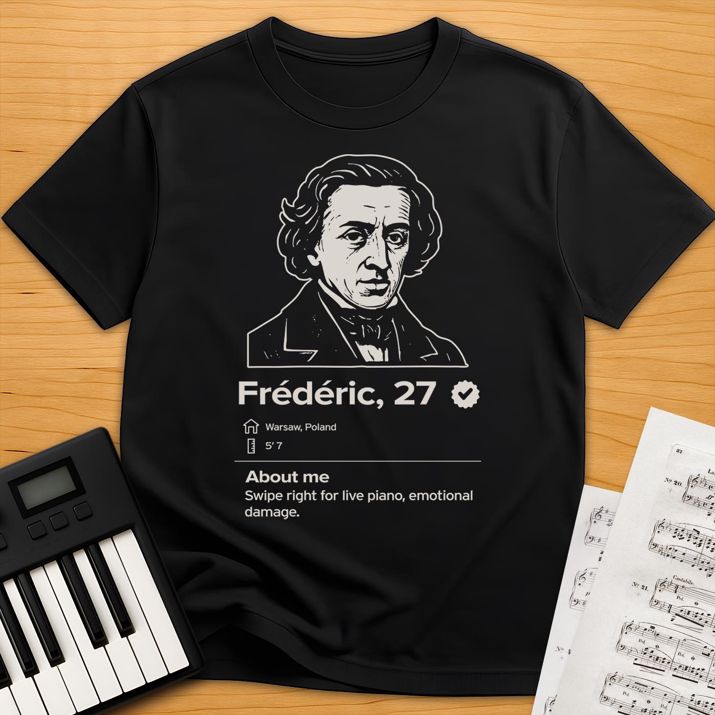 Chopin Dating Profile T-Shirt