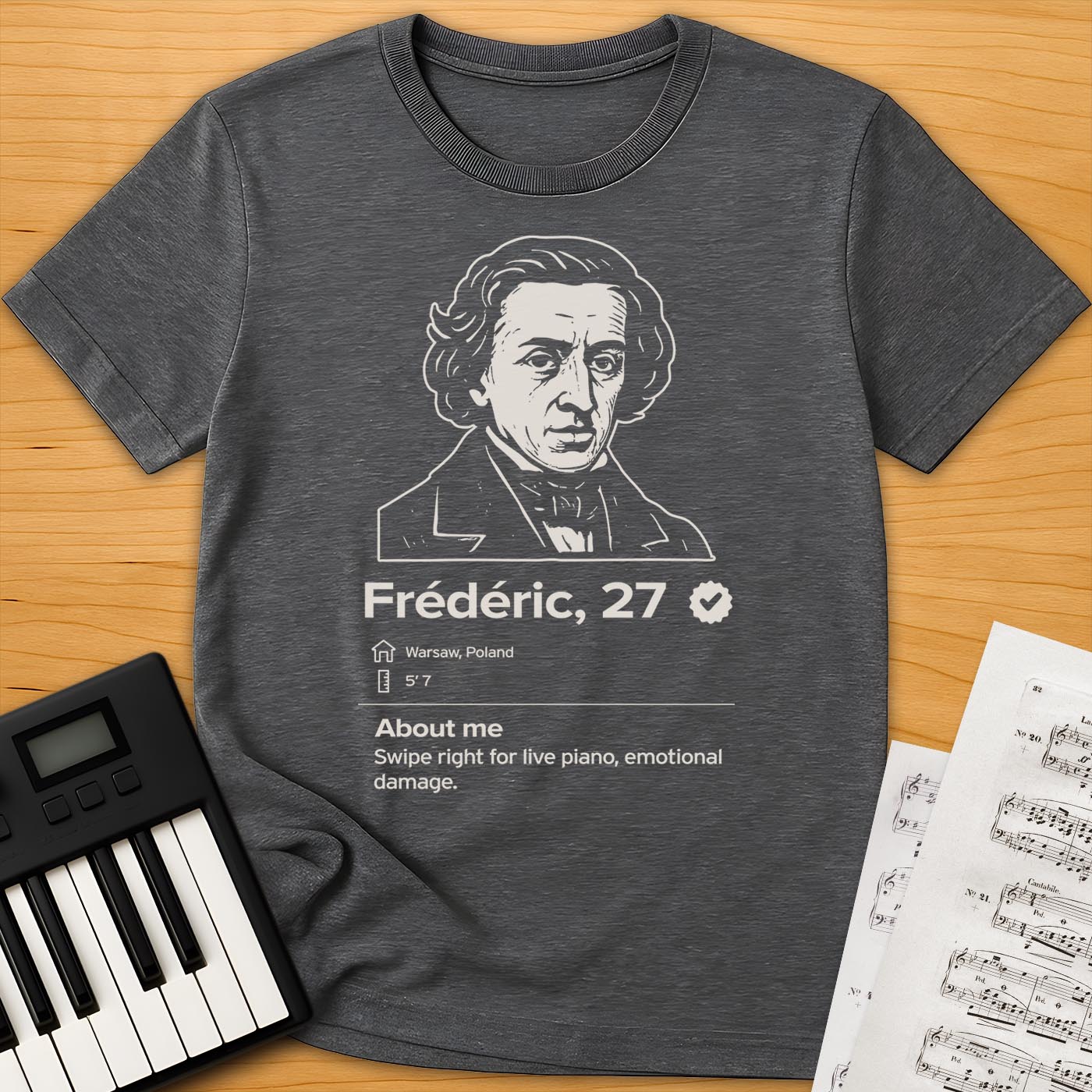 Chopin Dating Profile T-Shirt