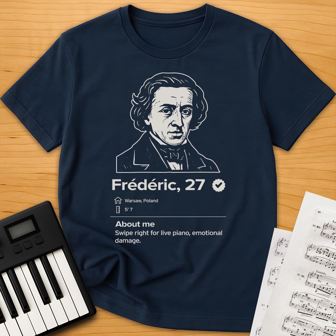 Chopin Dating Profile T-Shirt