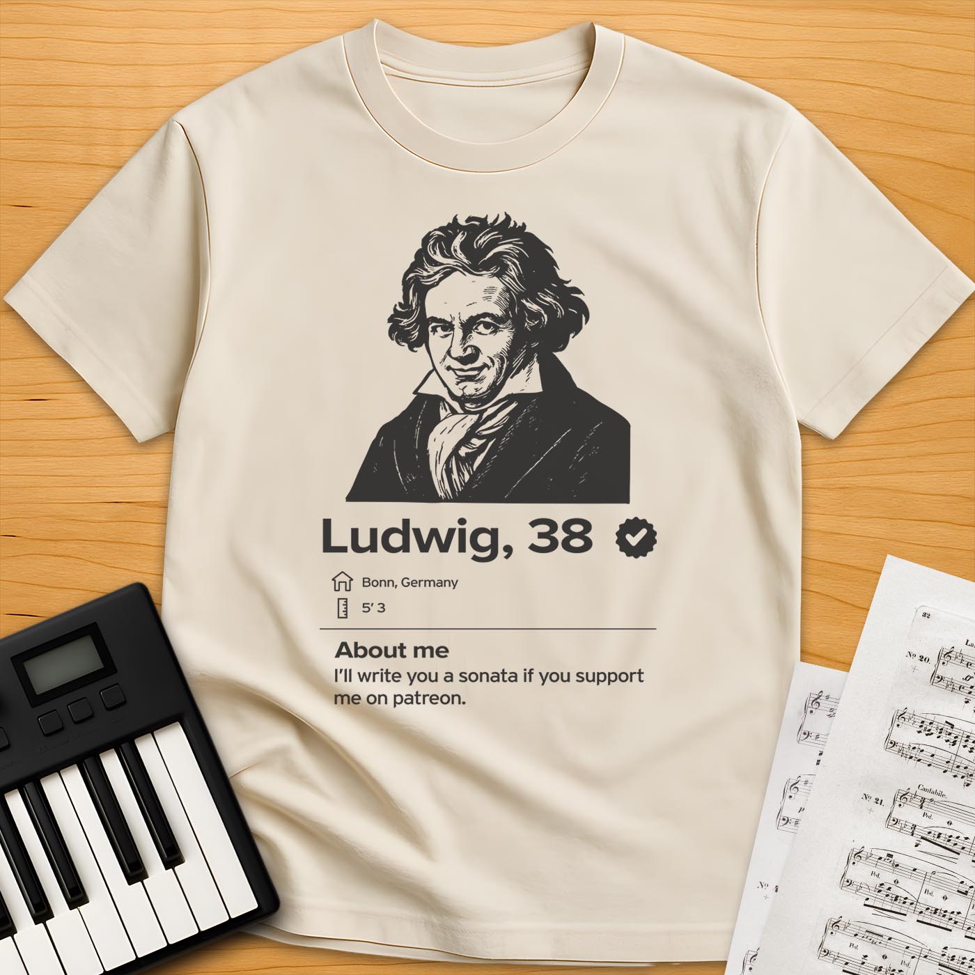 Beethoven Dating Profile T-Shirt