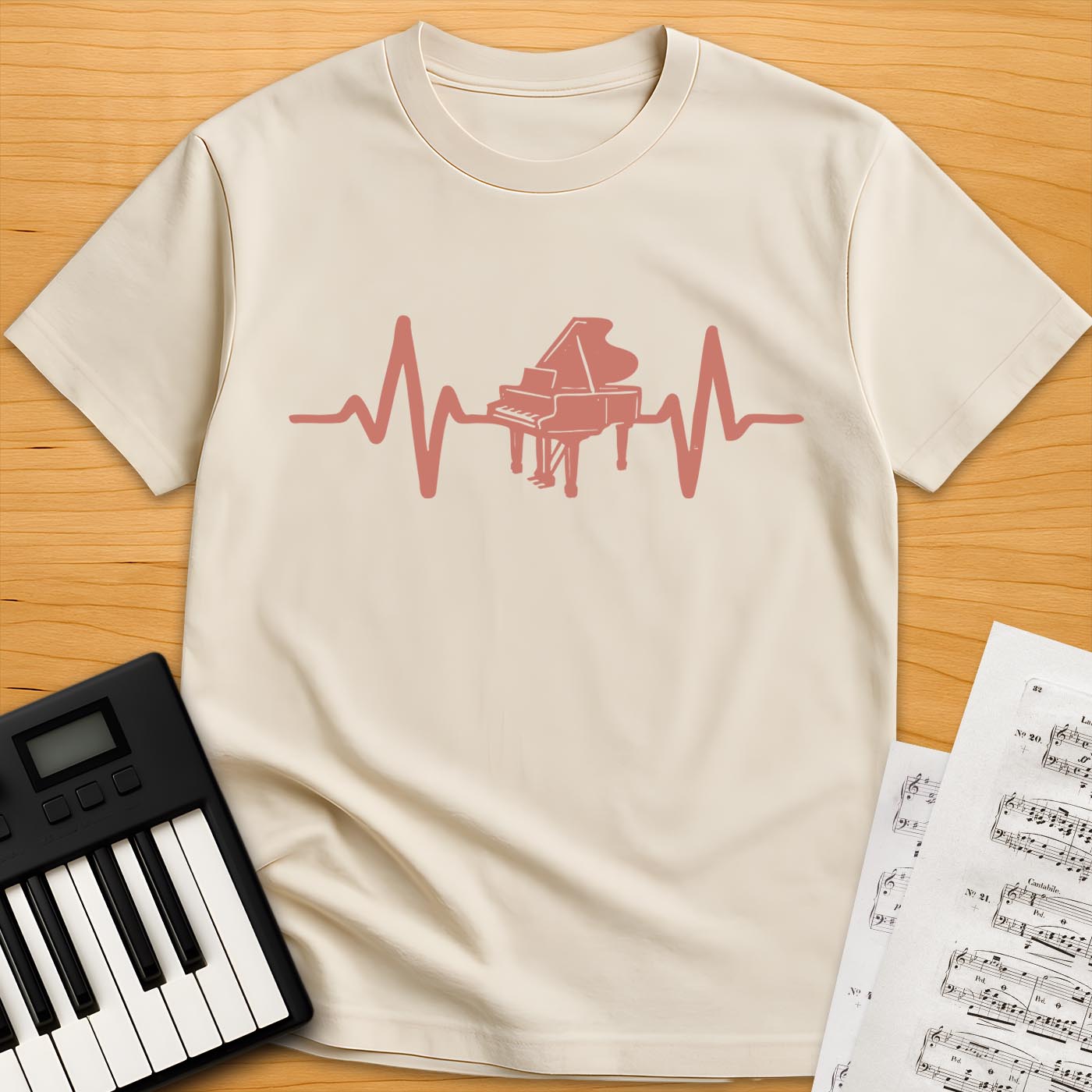 Piano Heartbeat T-Shirt