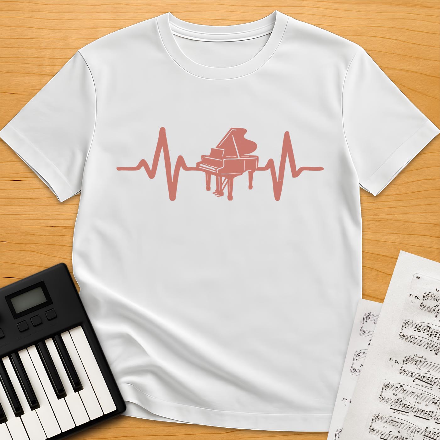Piano Heartbeat T-Shirt