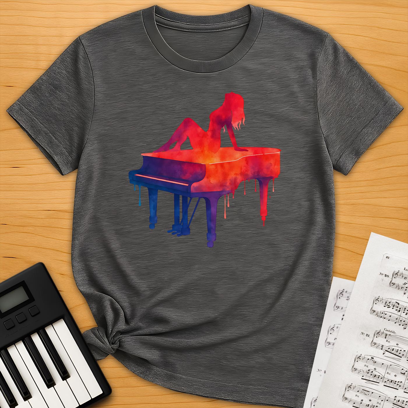 Piano Woman Art T-Shirt
