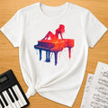 Piano Woman Art T-Shirt