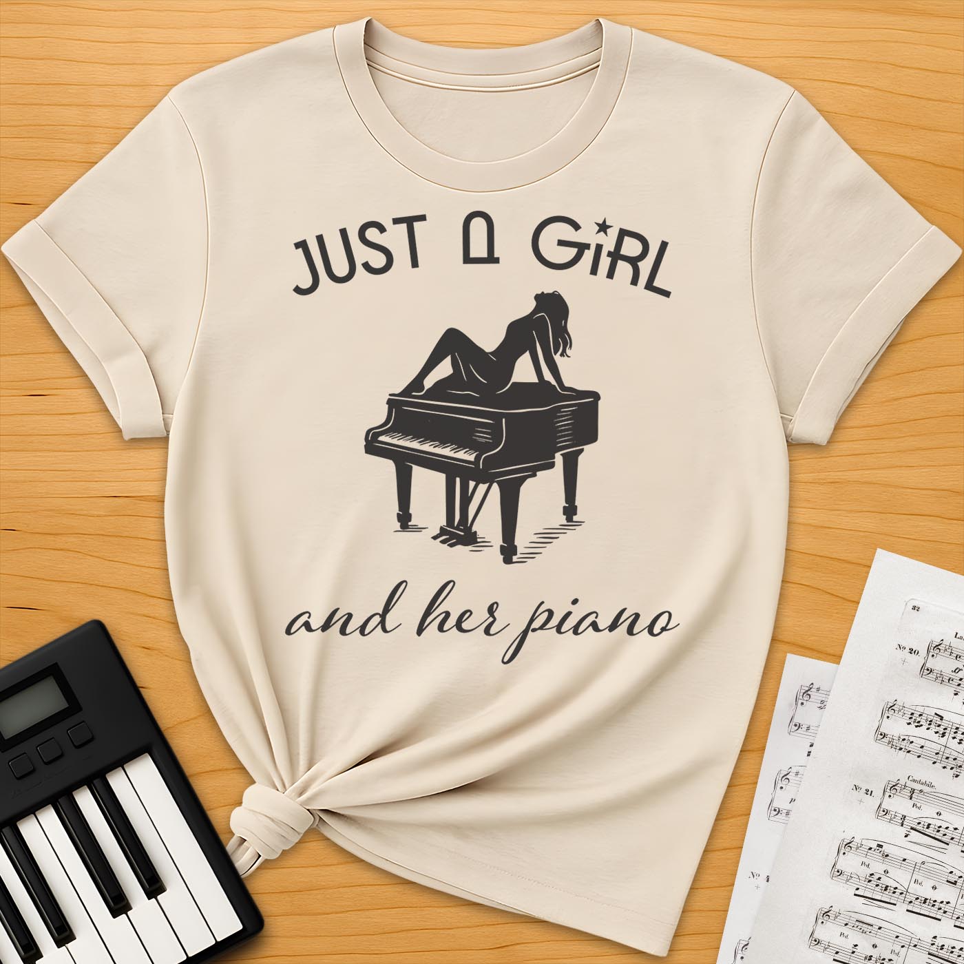 Just a Girl and Her Piano T-Shirt