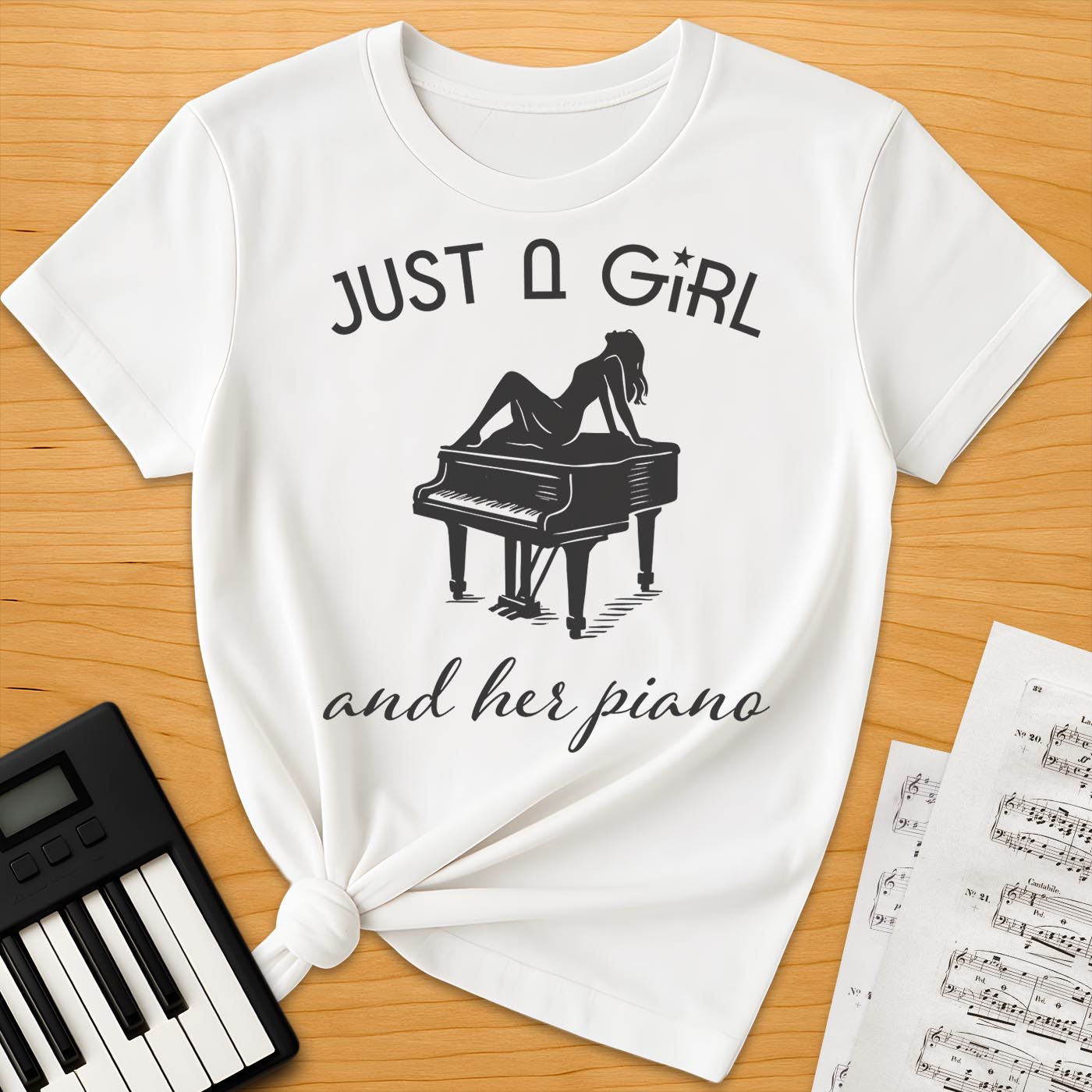 Just a Girl and Her Piano T-Shirt