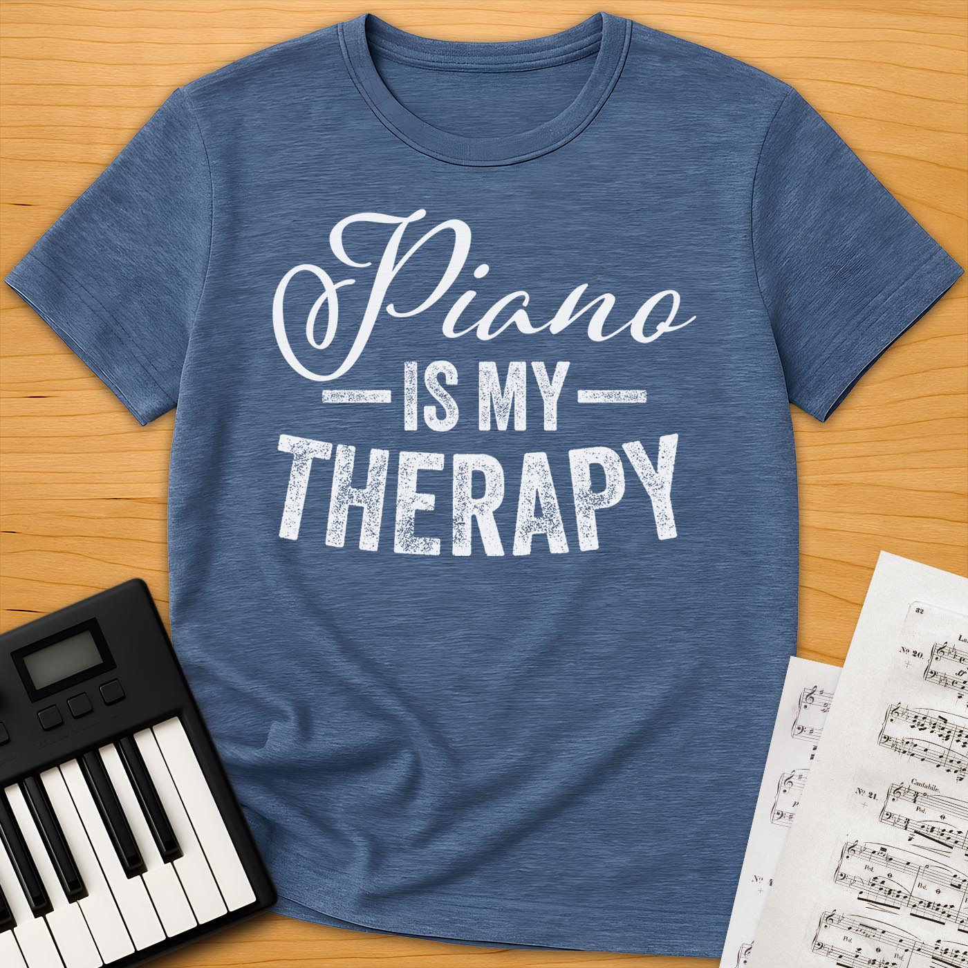 Piano Is My Therapy T-Shirt