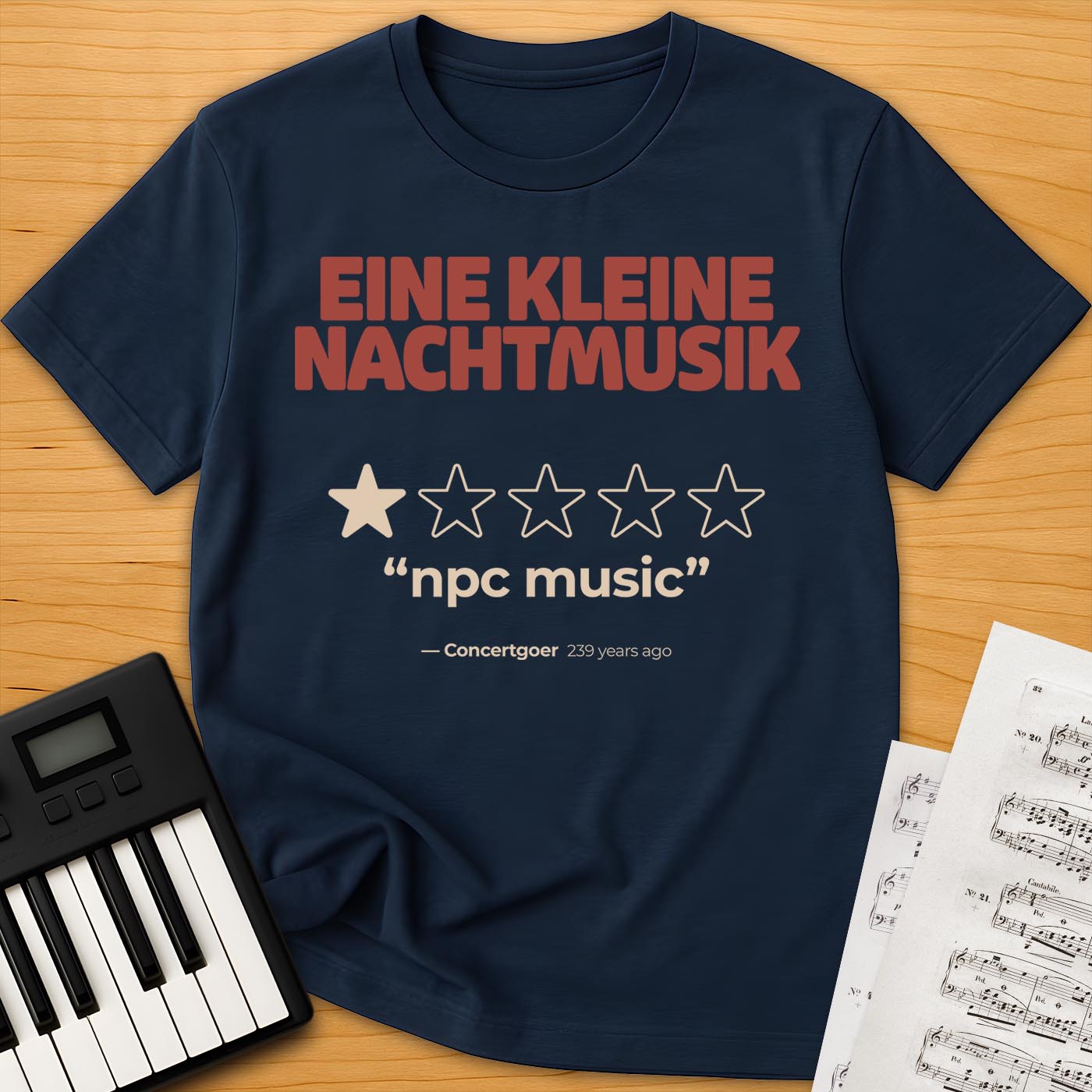 Eine Kleine Nachtmusik 1-Star Review T-Shirt