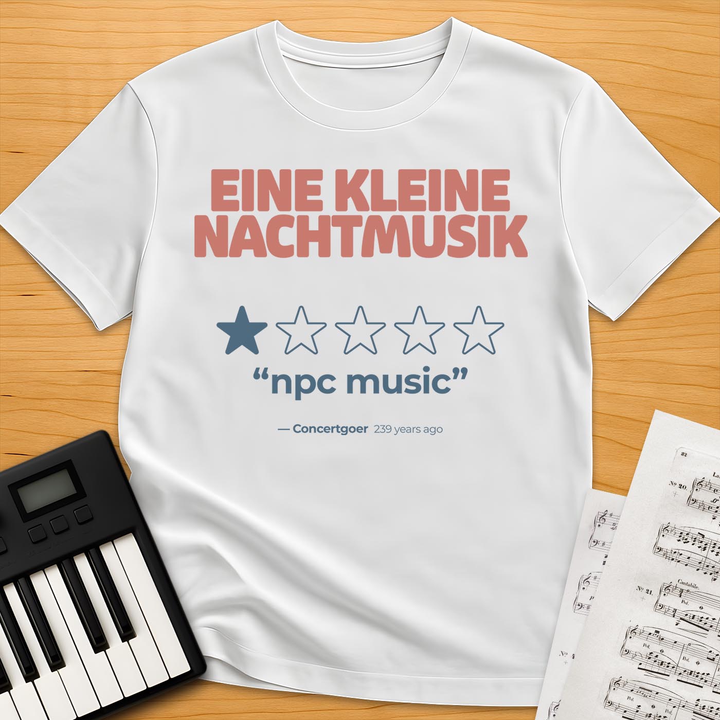 Eine Kleine Nachtmusik 1-Star Review T-Shirt