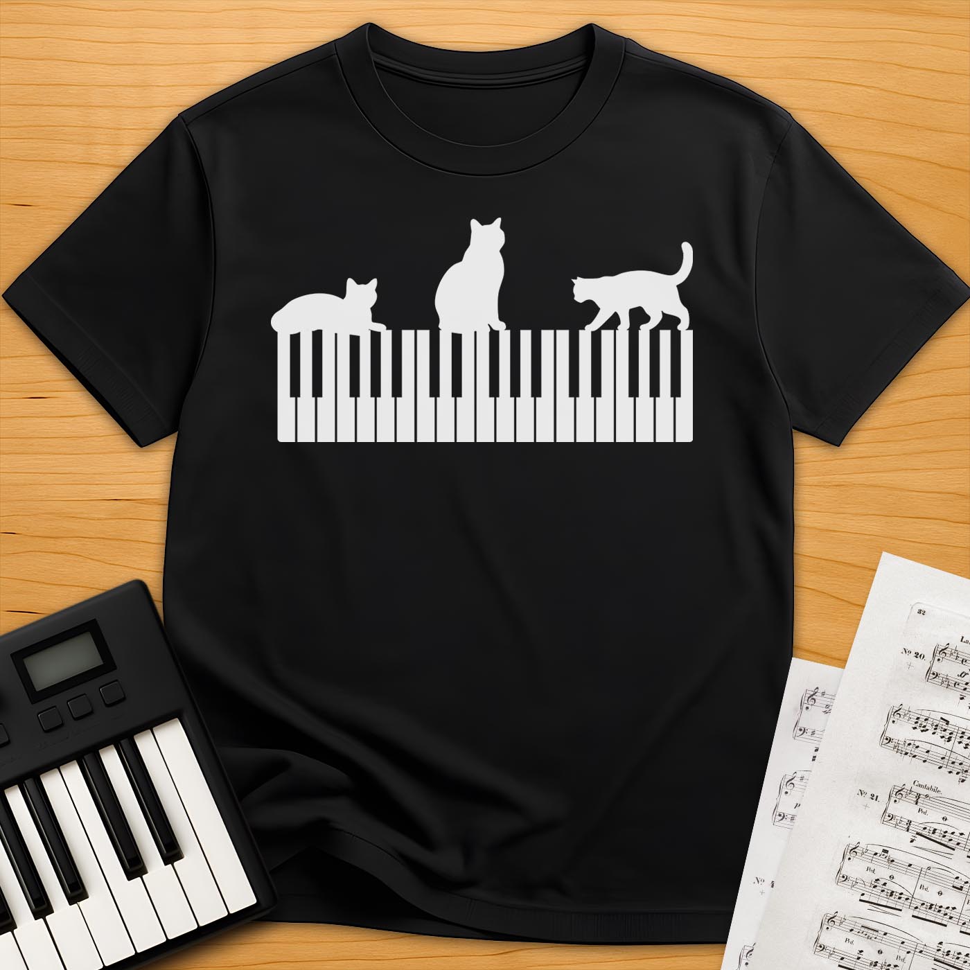 Cats And The Piano T-Shirt