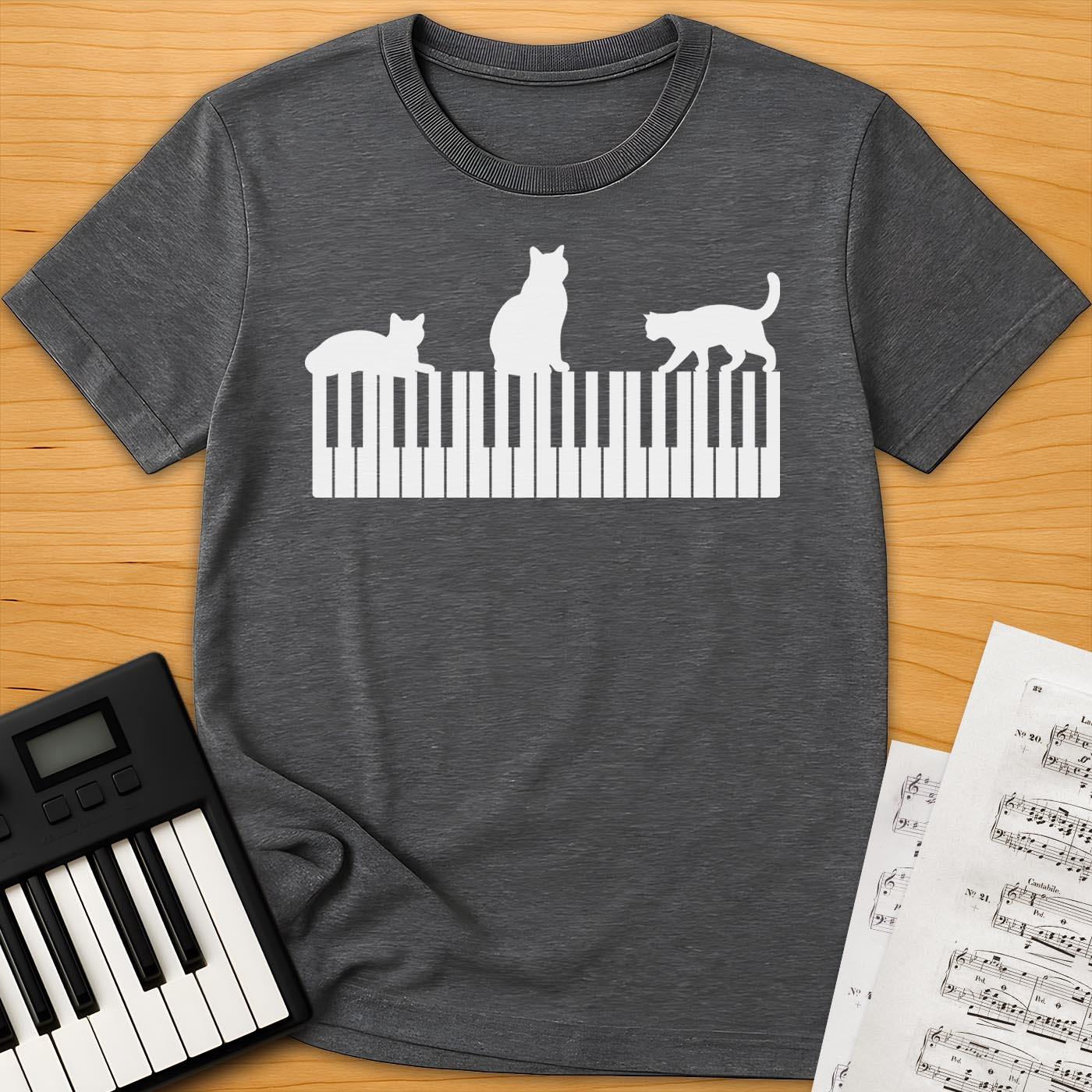 Cats And The Piano T-Shirt