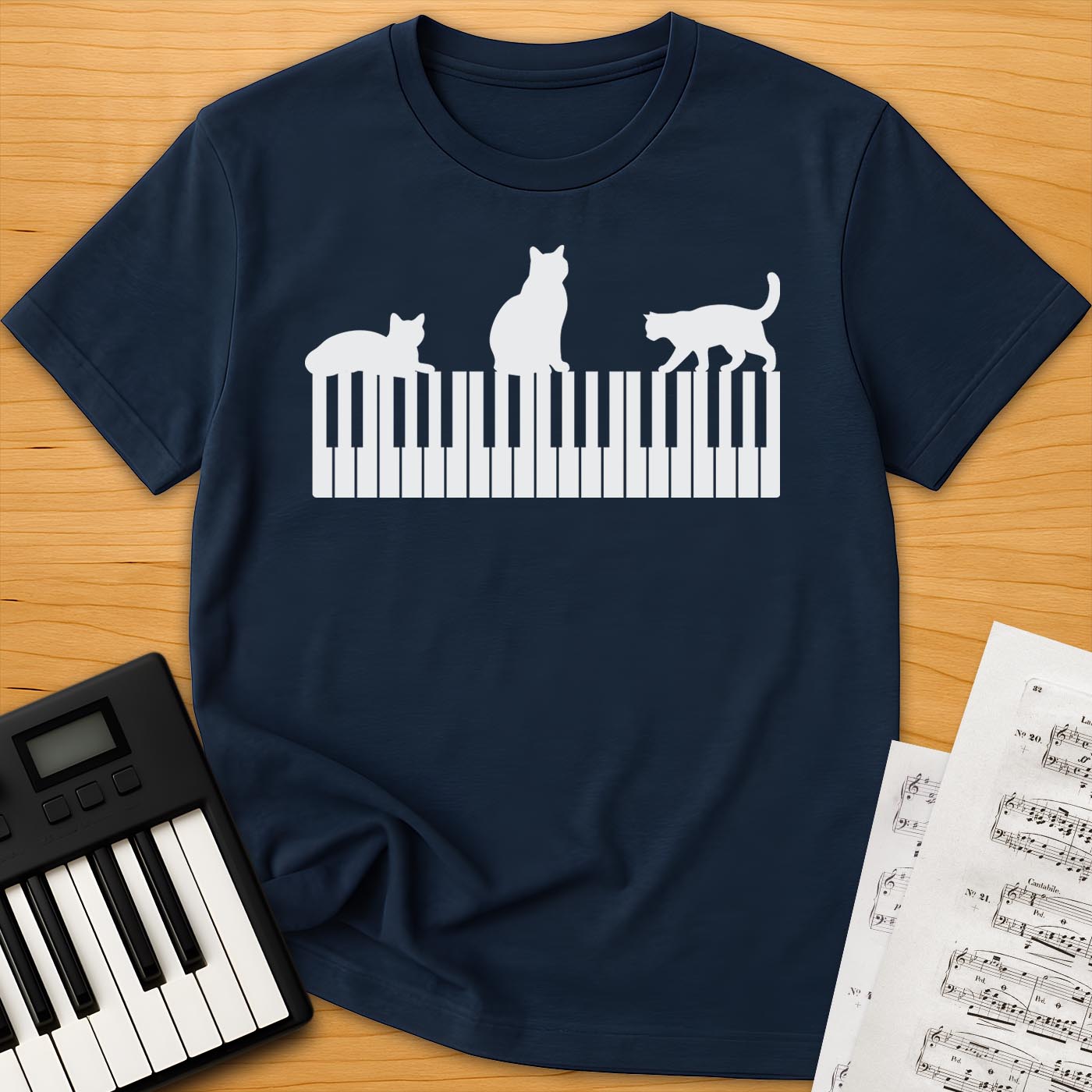 Cats And The Piano T-Shirt