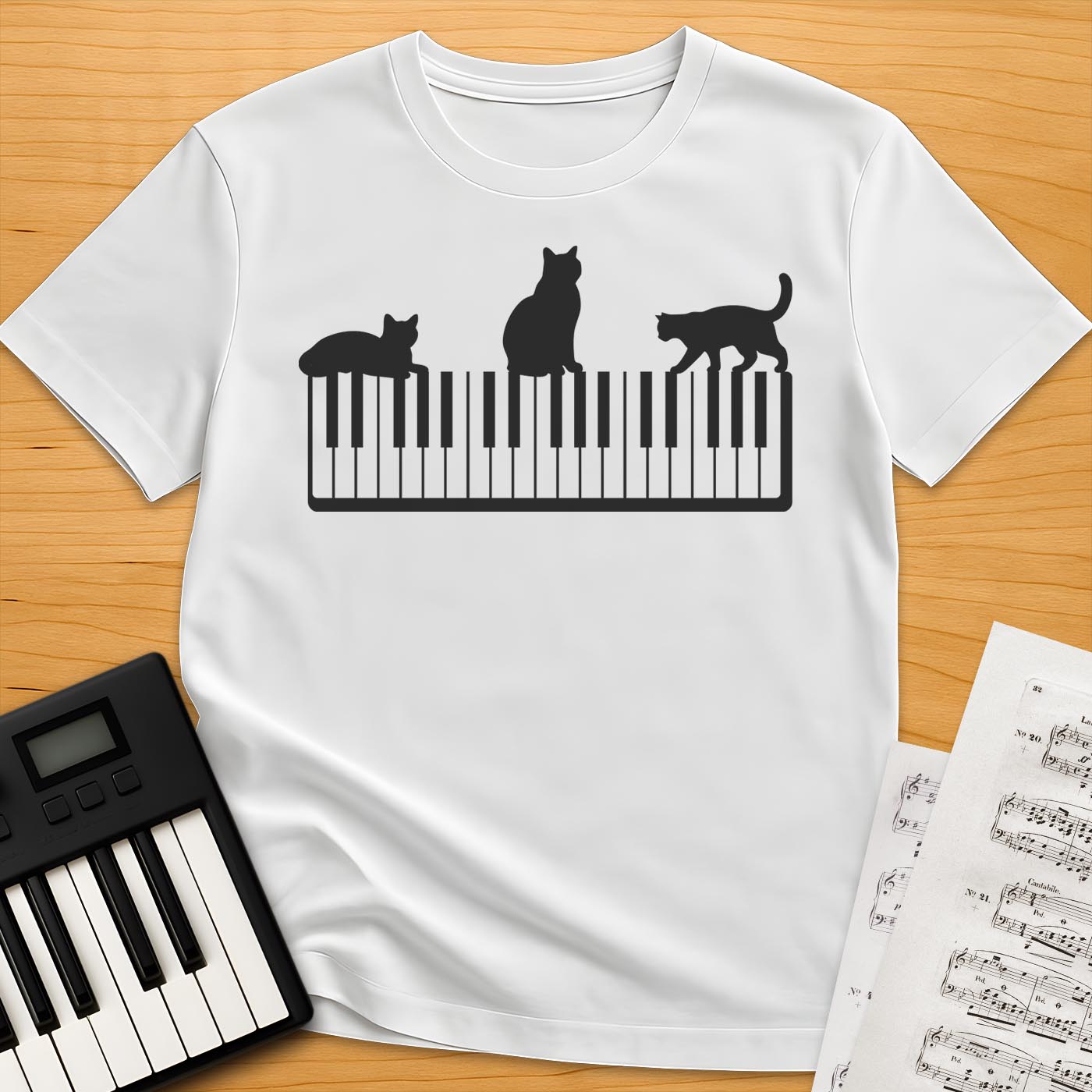 Cats And The Piano T-Shirt