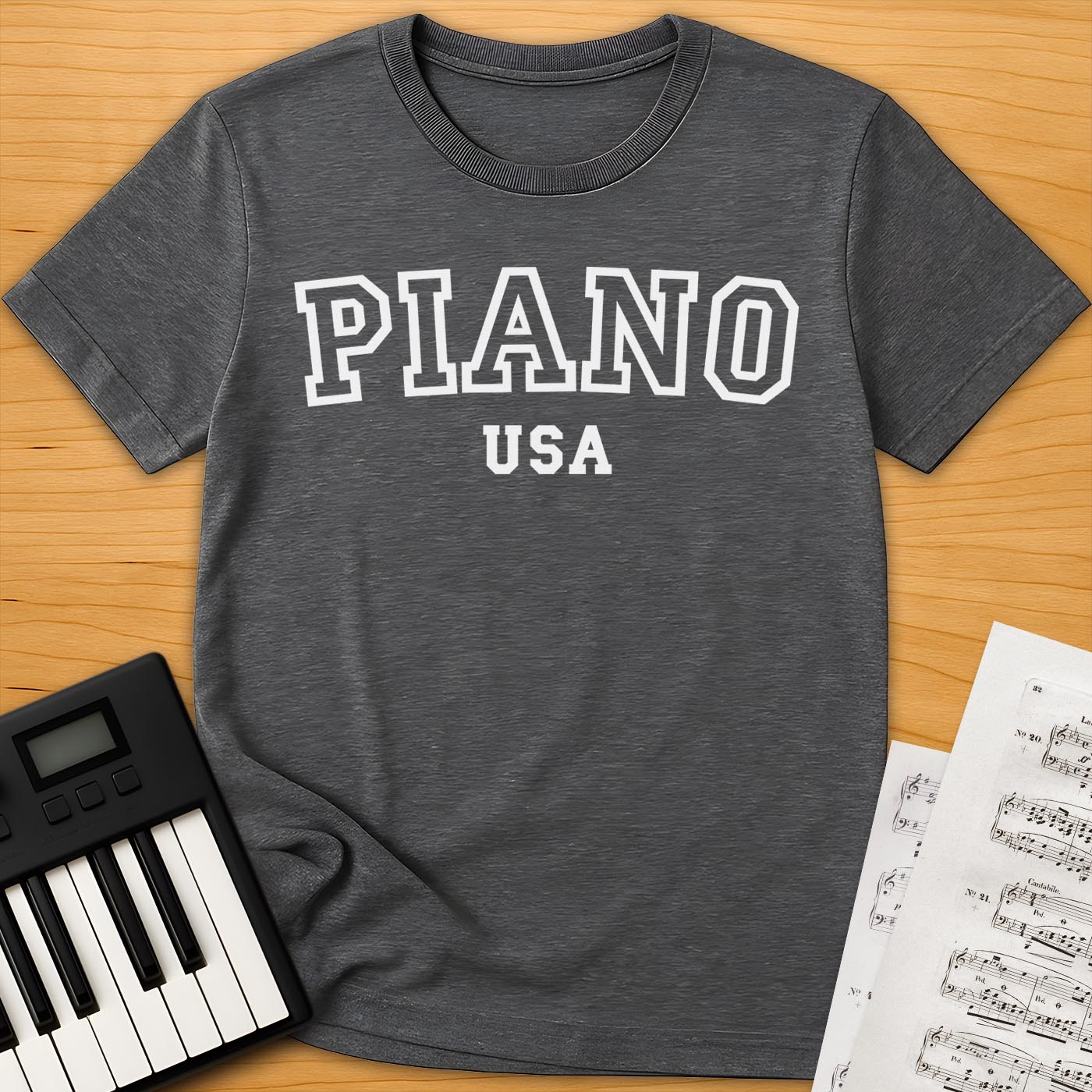 Piano USA Varsity T-Shirt