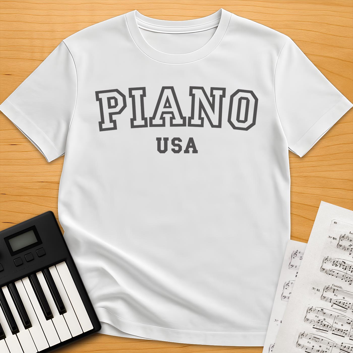Piano USA Varsity T-Shirt