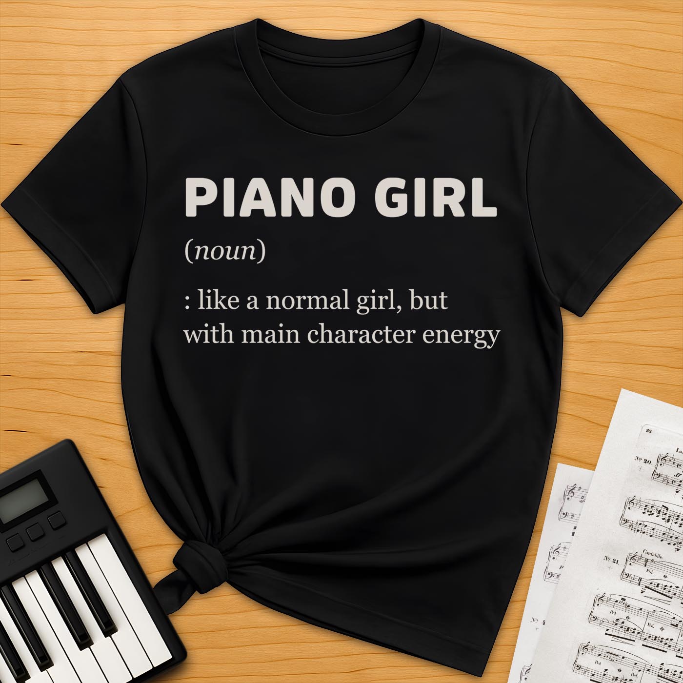 Piano Girl Definition T-Shirt