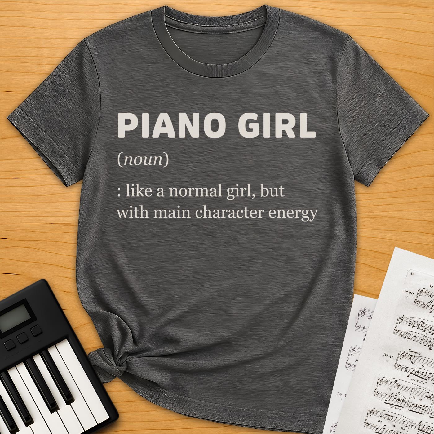 Piano Girl Definition T-Shirt