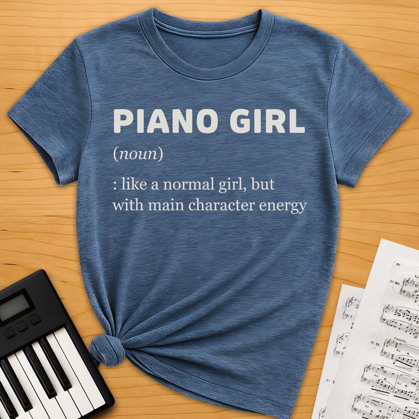 Piano Girl Definition T-Shirt