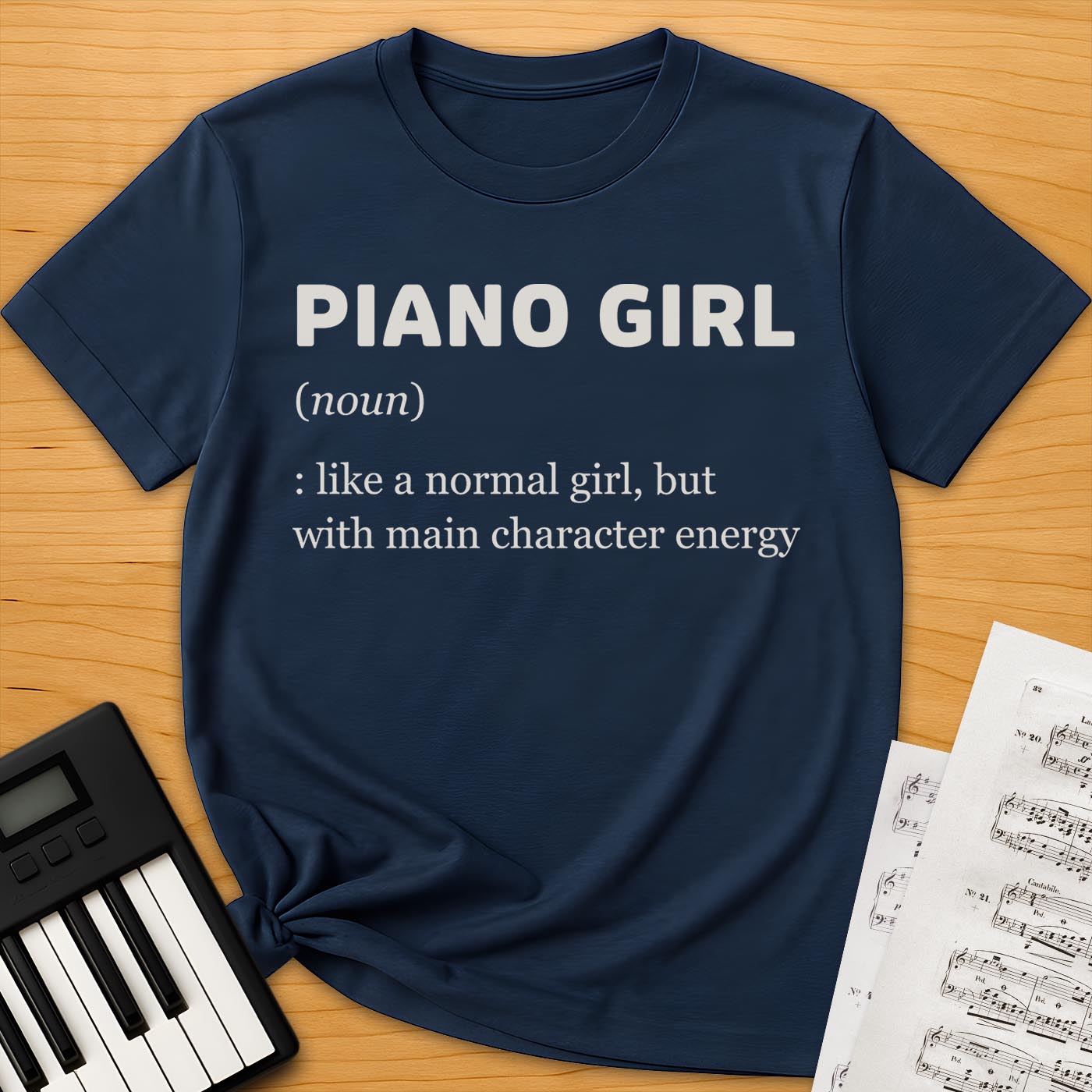 Piano Girl Definition T-Shirt