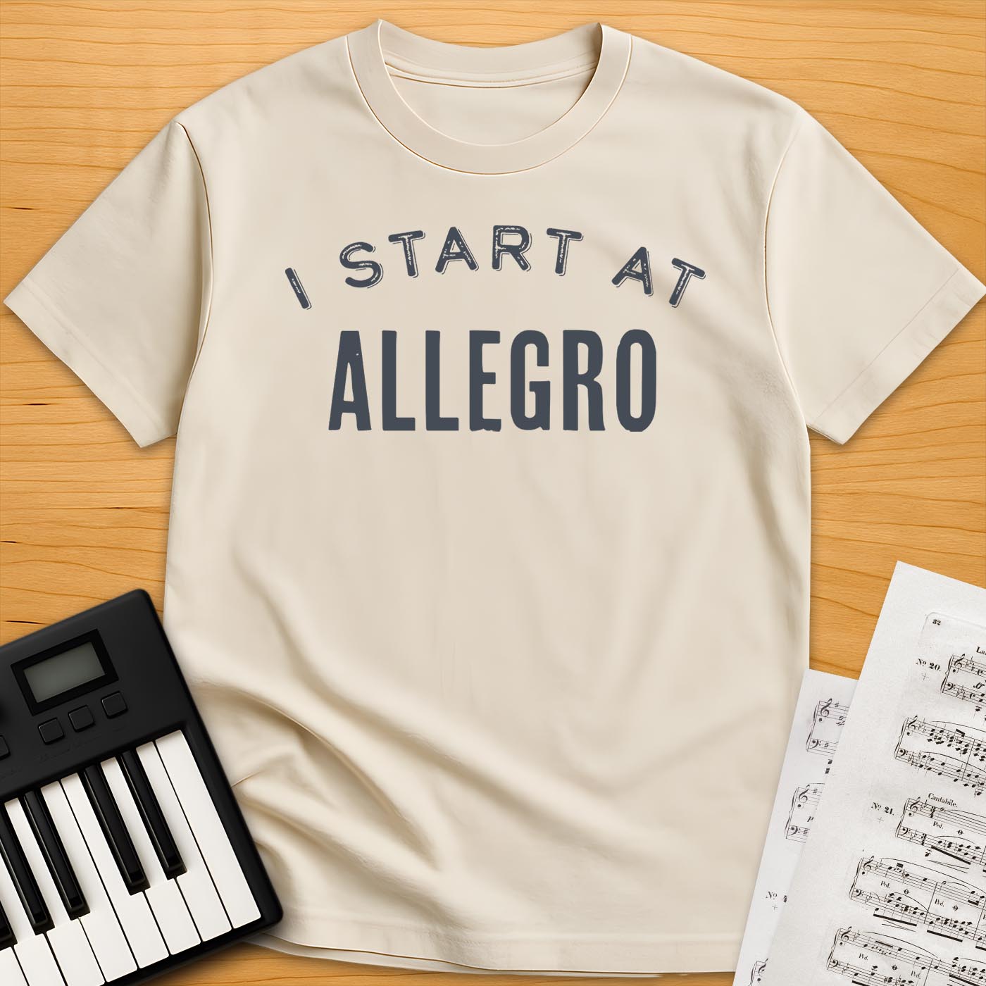 I Start At Allegro T-Shirt