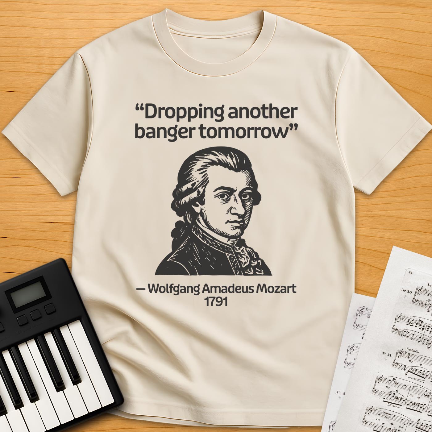 Mozart Historical Quote T-Shirt