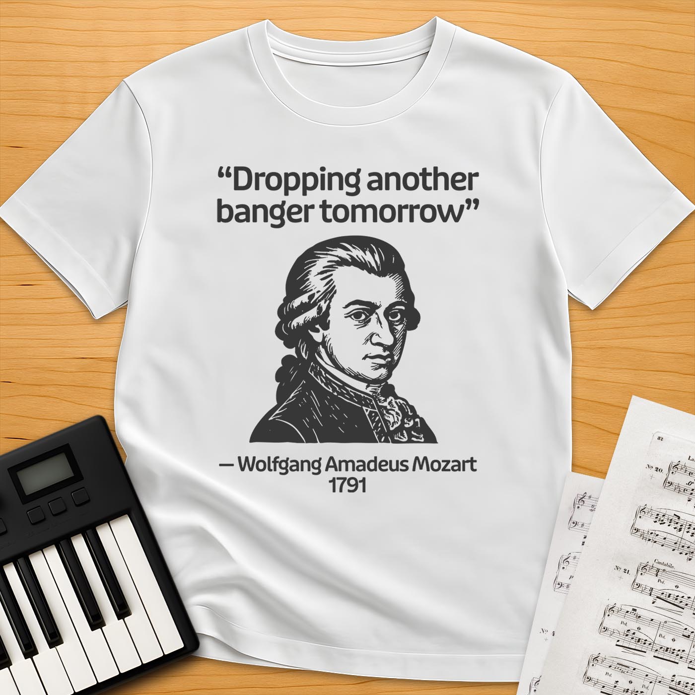 Mozart Historical Quote T-Shirt