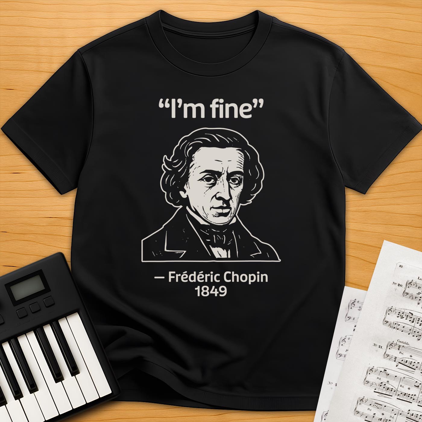 Chopin Historical Quote T-Shirt
