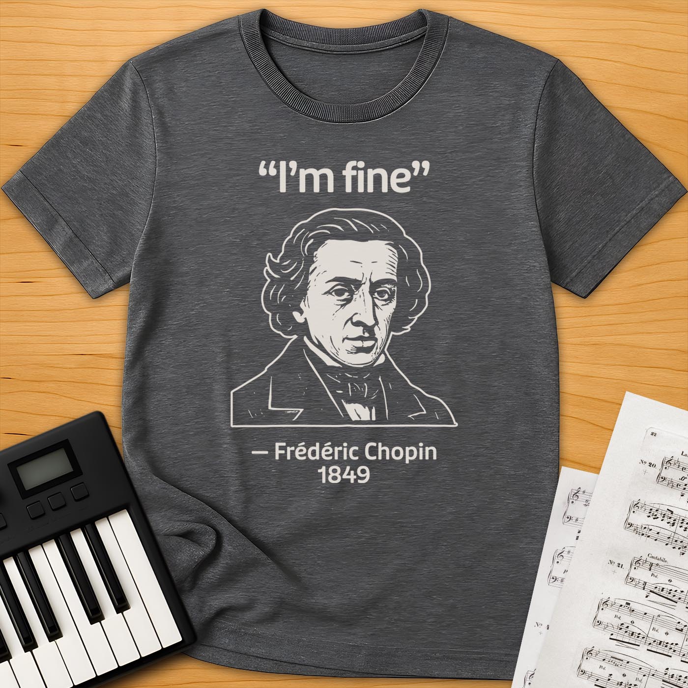 Chopin Historical Quote T-Shirt