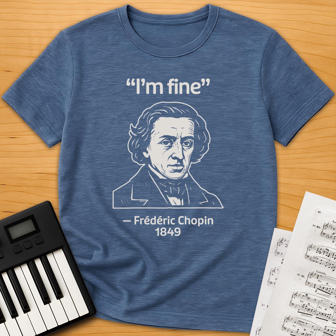 Chopin Historical Quote T-Shirt