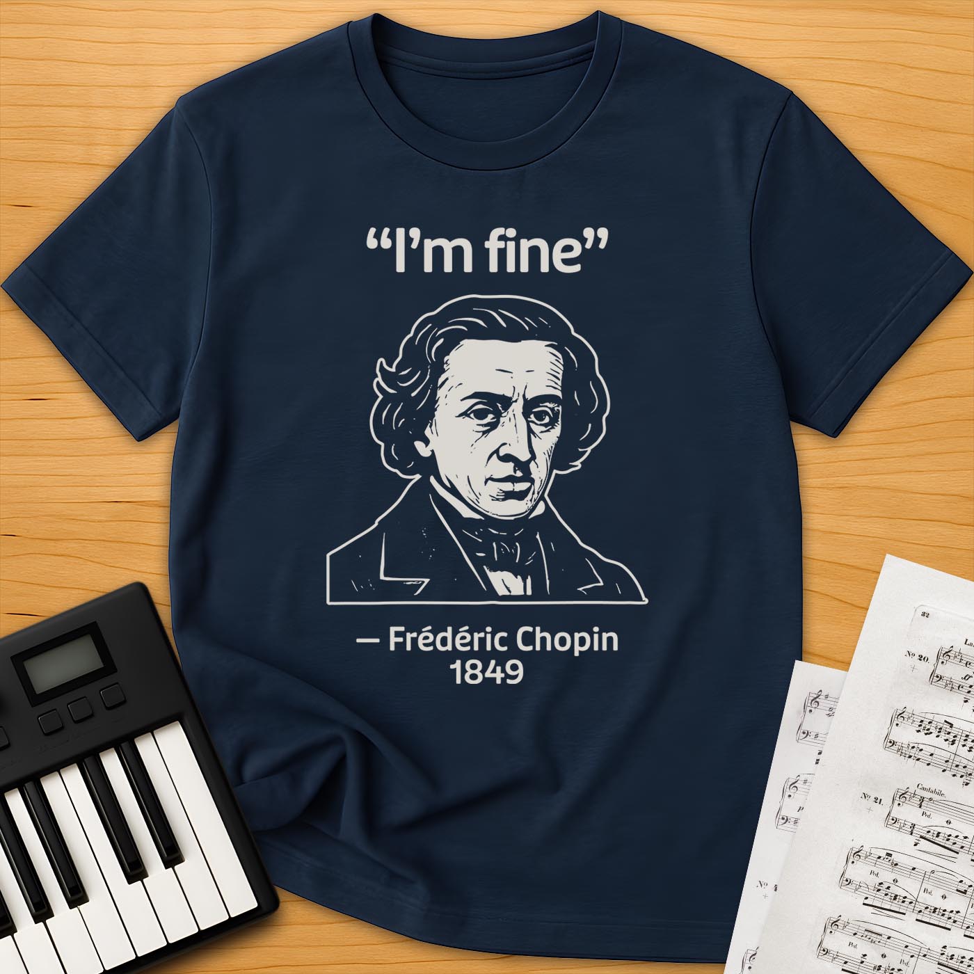 Chopin Historical Quote T-Shirt