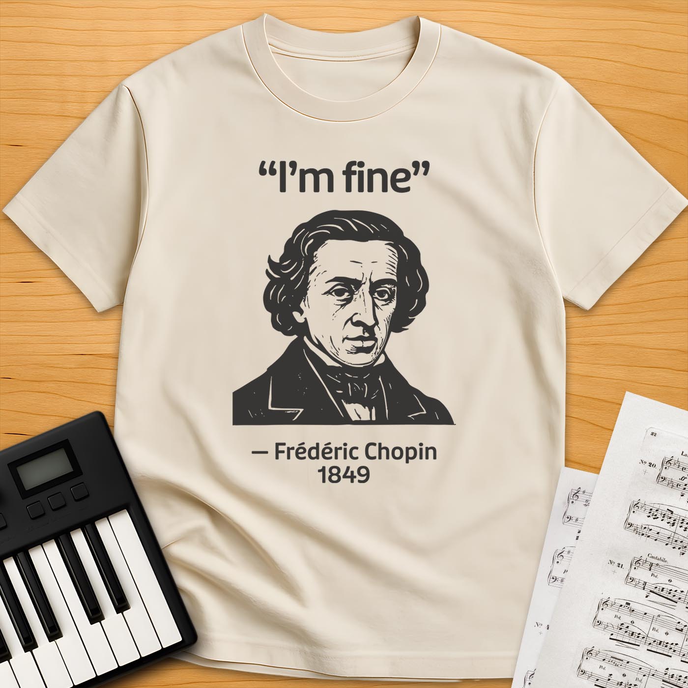 Chopin Historical Quote T-Shirt