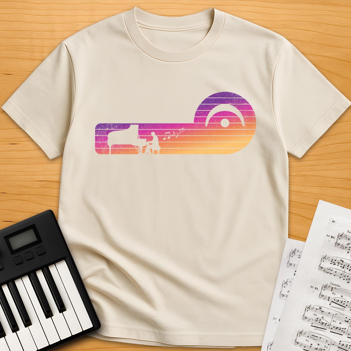 Piano Fermata Silhouette T-Shirt