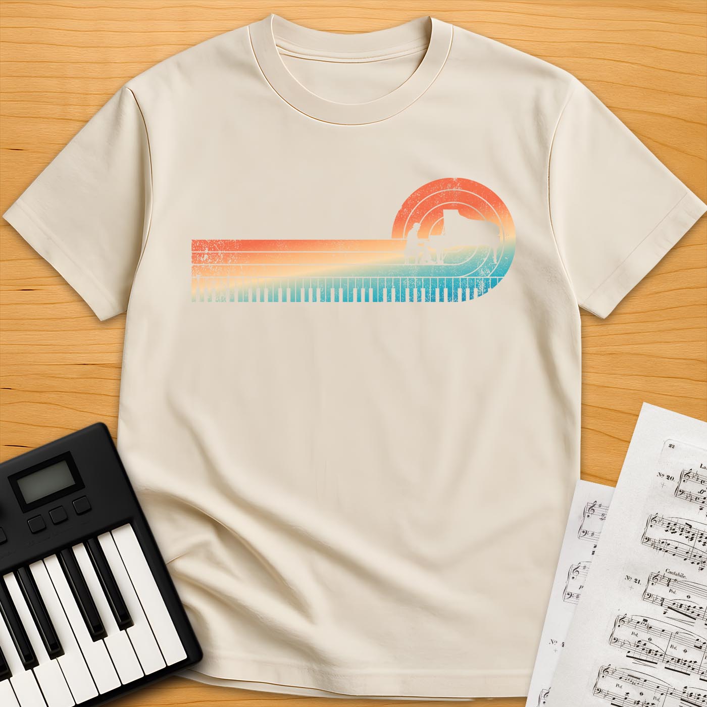 Piano Vintage Sunset T-Shirt