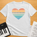 Pianist Vintage Heart T-Shirt