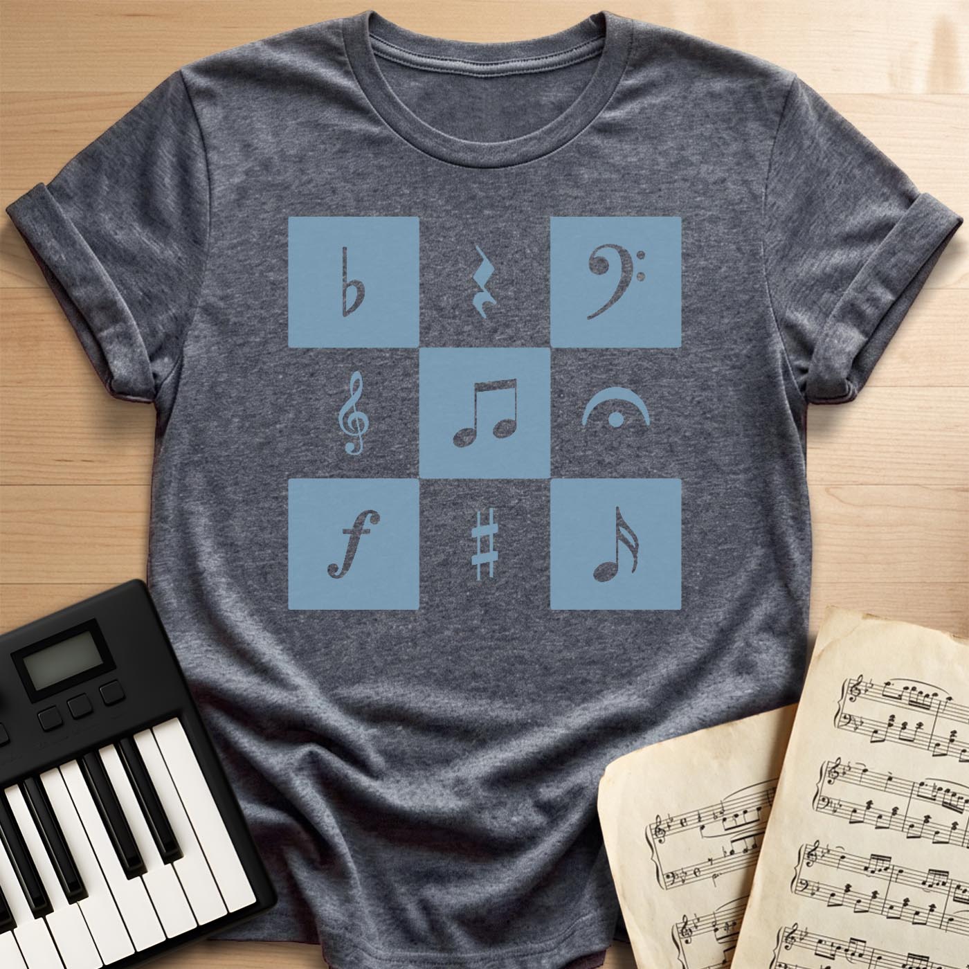 Musical Checkerboard T-Shirt