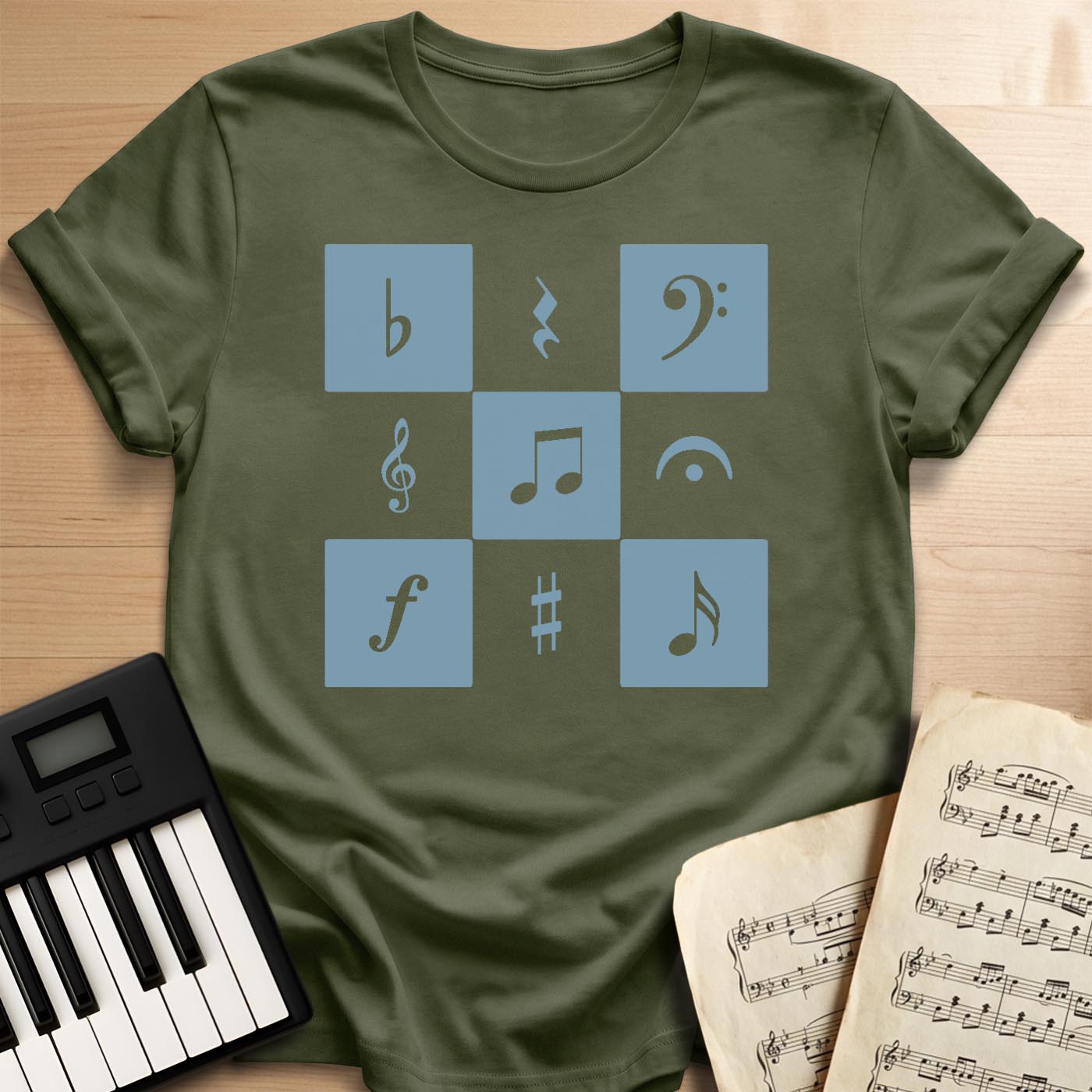 Musical Checkerboard T-Shirt