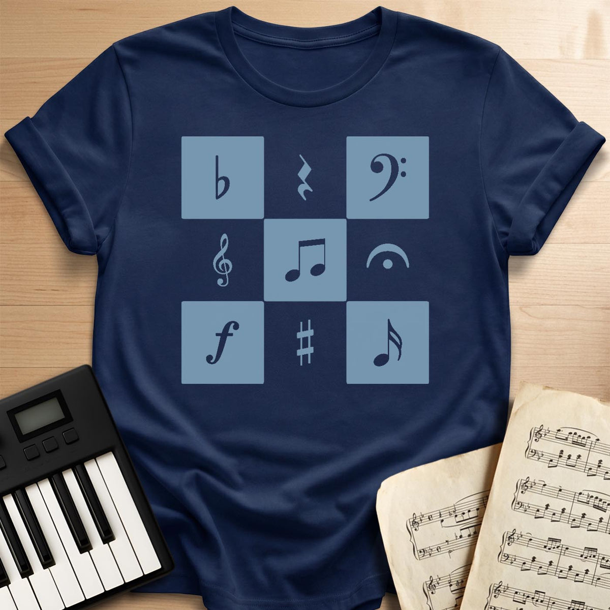 Musical Checkerboard T-Shirt