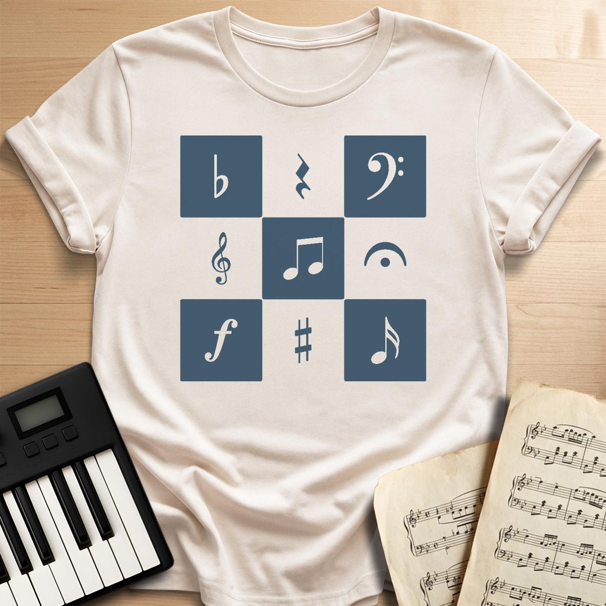 Musical Checkerboard T-Shirt