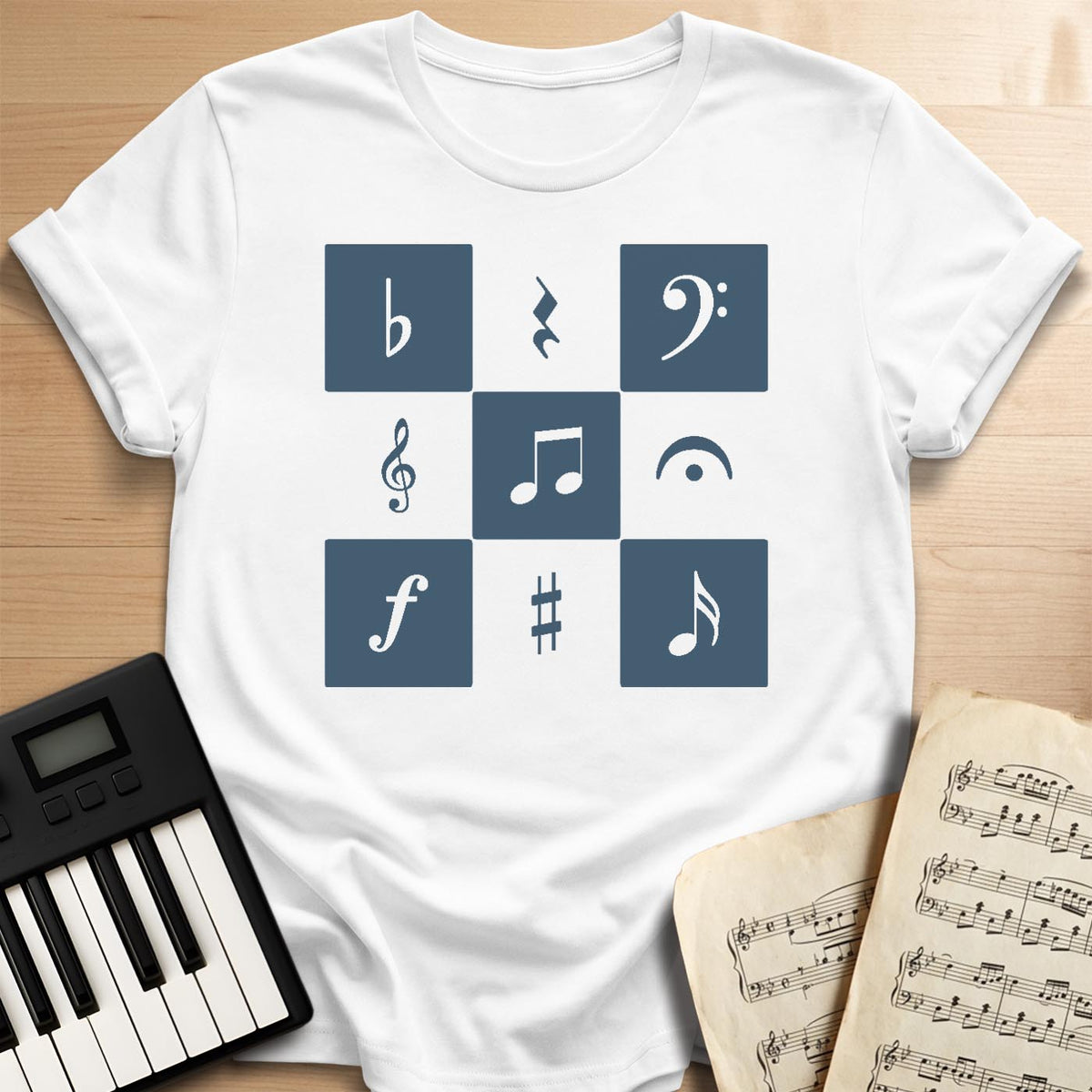 Musical Checkerboard T-Shirt